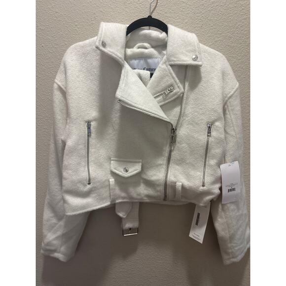 Juicy Couture Mohair Boxy Cropped Moto Jacket NWT - Picture 4 of 8